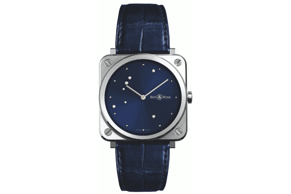 Bell &Amp; Ross Br S Diamond Eagle Watch Blue
