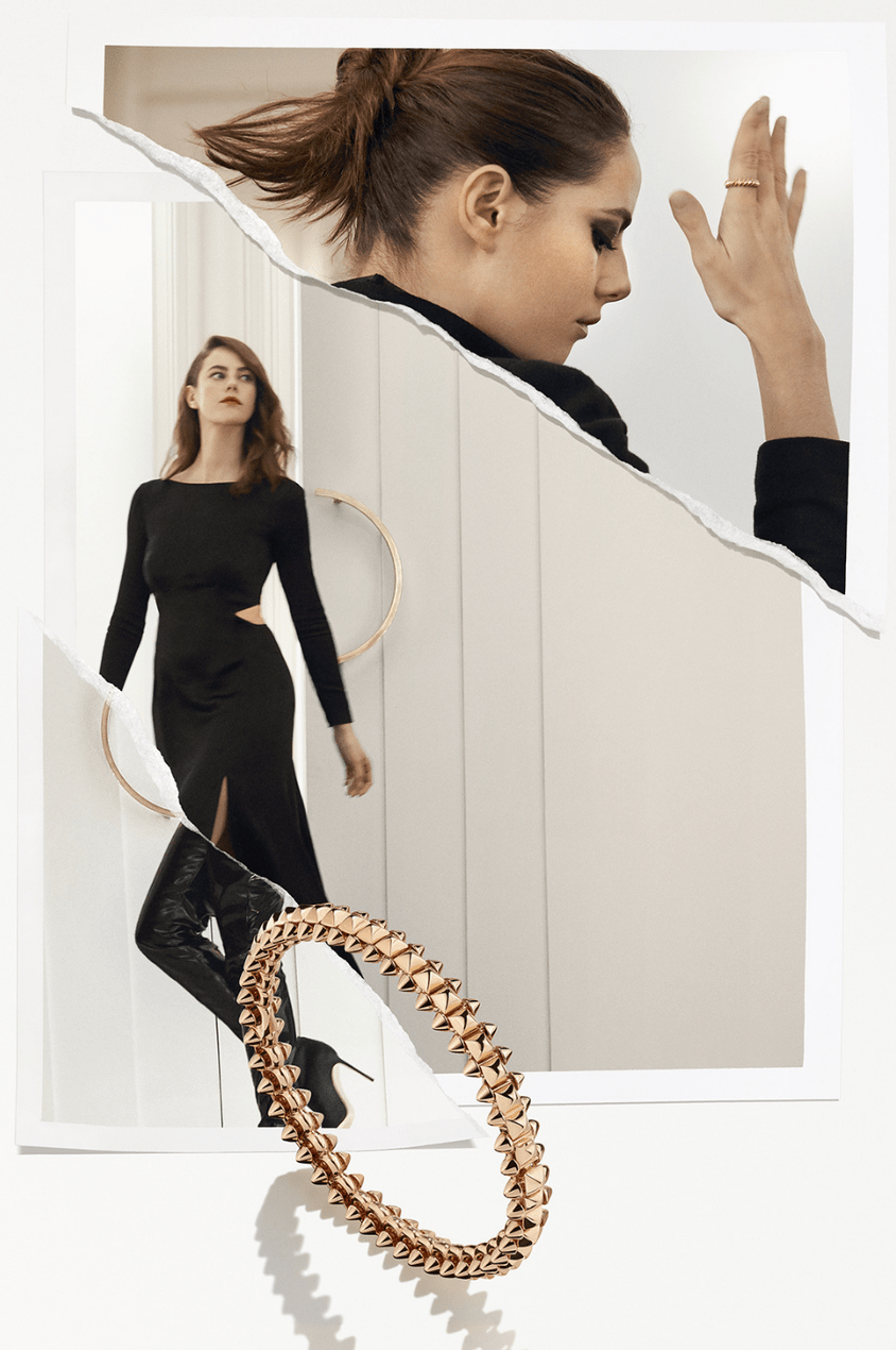 Kaya Scodelario models in the Clash de Cartier campaign