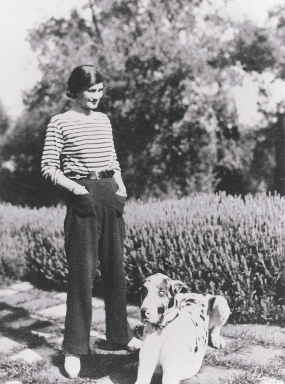 Mademoiselle Chanel At Her House La Pausa In The French Riviera With Her Dog Gigot In 1930