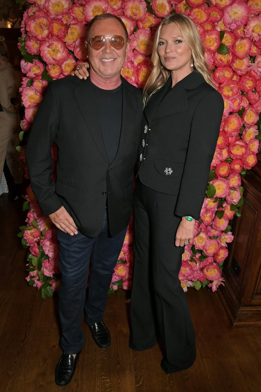 Michael Kors and Kate Moss at the opening of Michael Kors Collection boutique in London