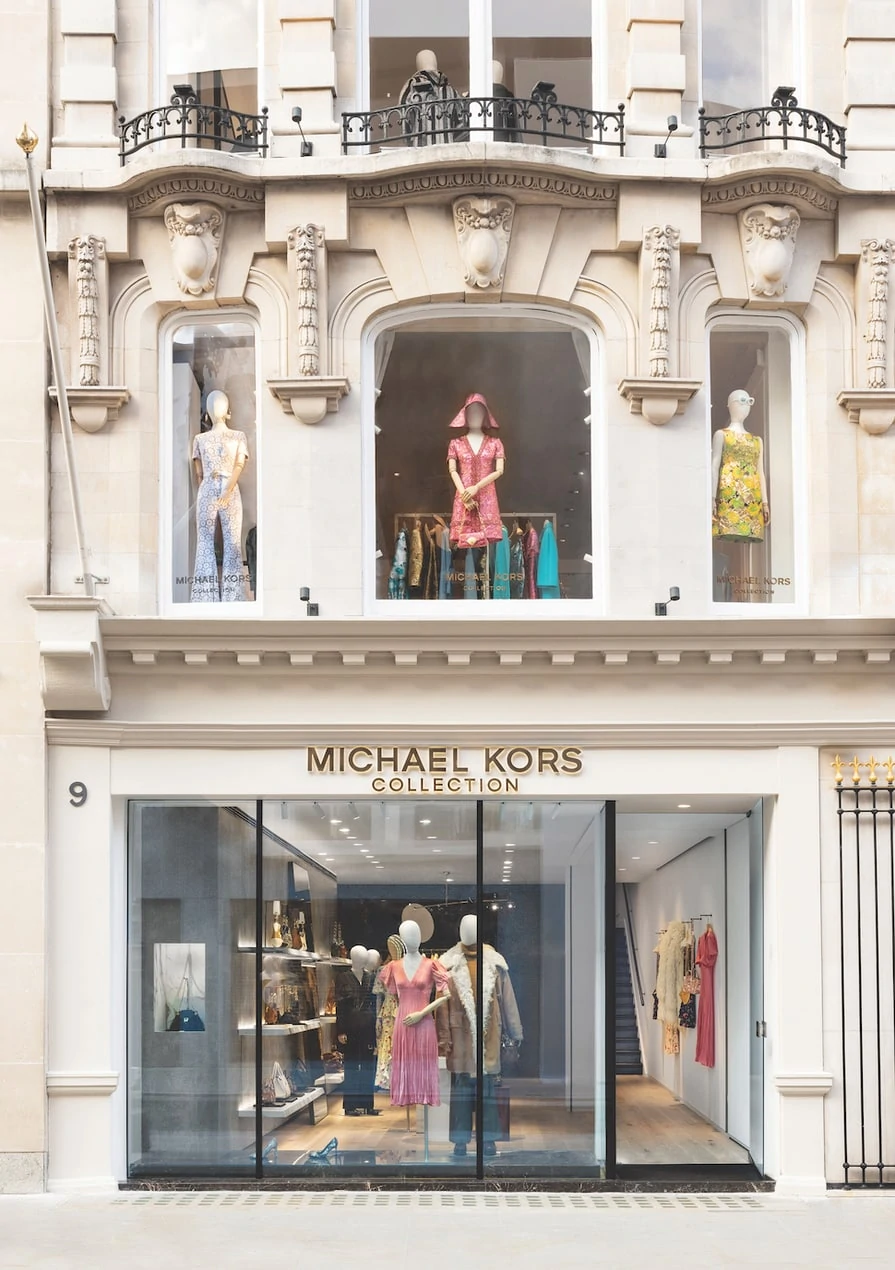The exterior of the Michael Kors Collection boutique on Bond Street in London