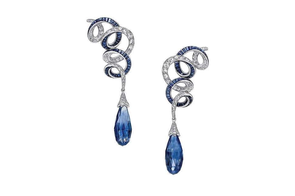 Graff Sapphire and diamond Inspired by Twombly earrings