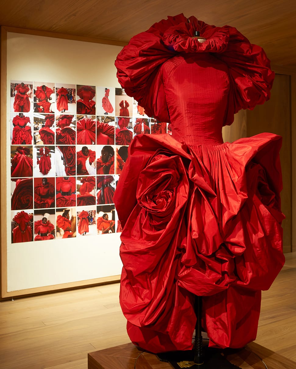 Alexander McQueen Roses, Red Rose Dress