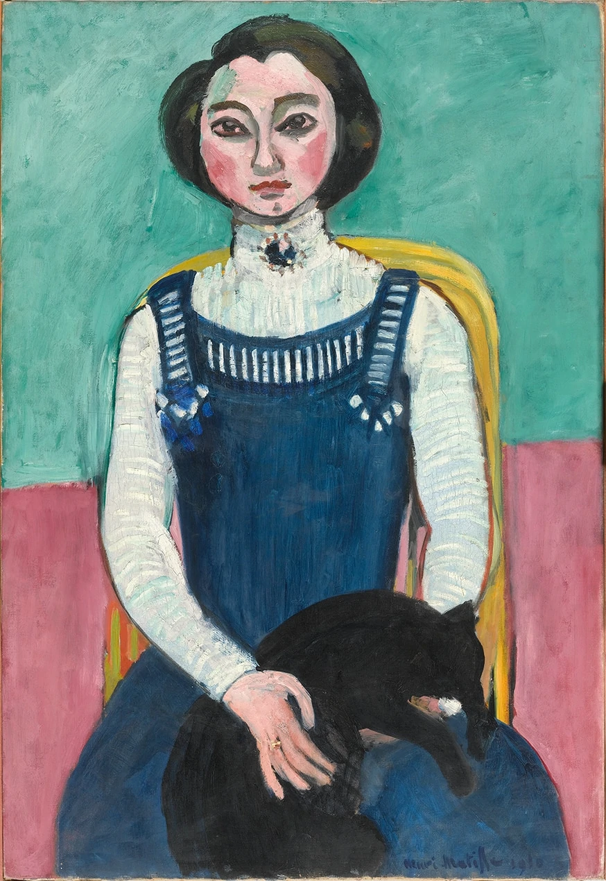 Henri Matisse, Marguerite Au Chat Noir, Début 1910, Huile Sur Toile, 94 × 64 Cm, © Succession H