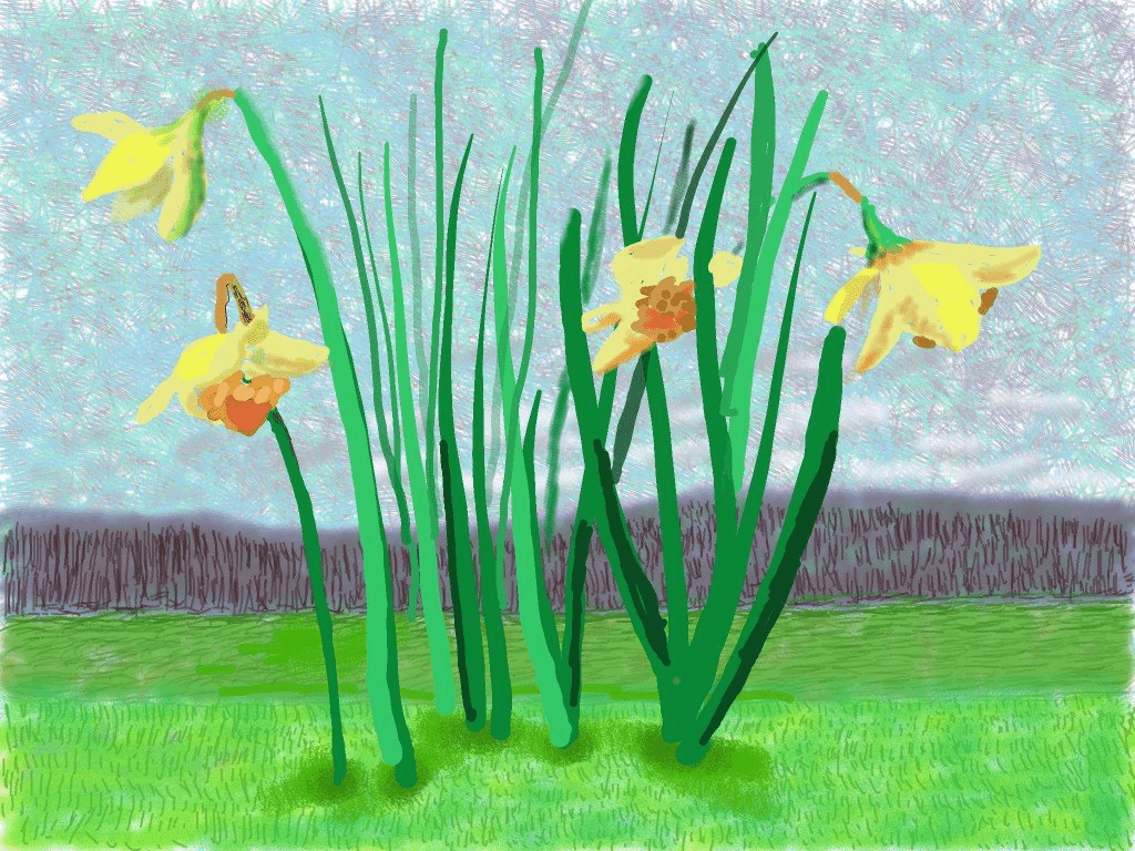 David Hockney Releases New Artworks Inspired By Spring