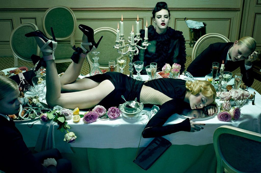 Top fashion photographers are selling original prints to raise money for charity Miles Aldridge Dinner Party 5