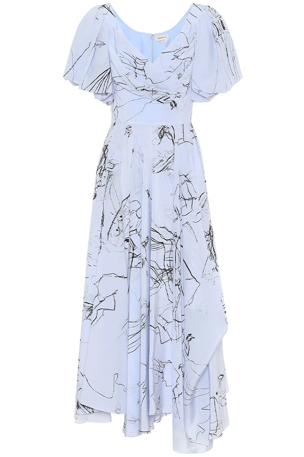 Alexander McQueen blue dress, as part of The Glossary's best summer dresses edit