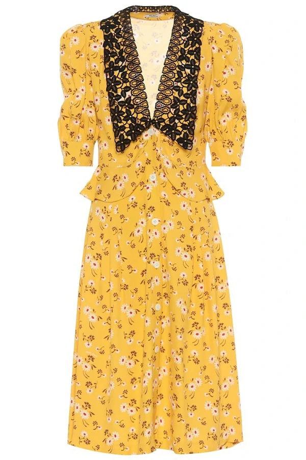 Miu Miu yellow dress, as part of The Glossary's best summer dresses edit