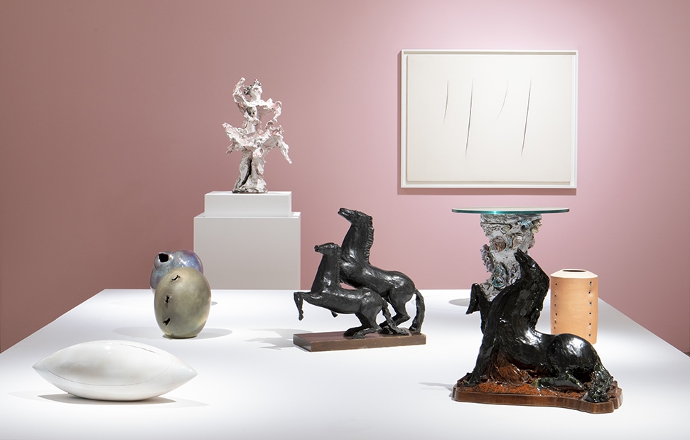 Lucio Fontana Ceramics art exhibition at the Robilant and Voena
