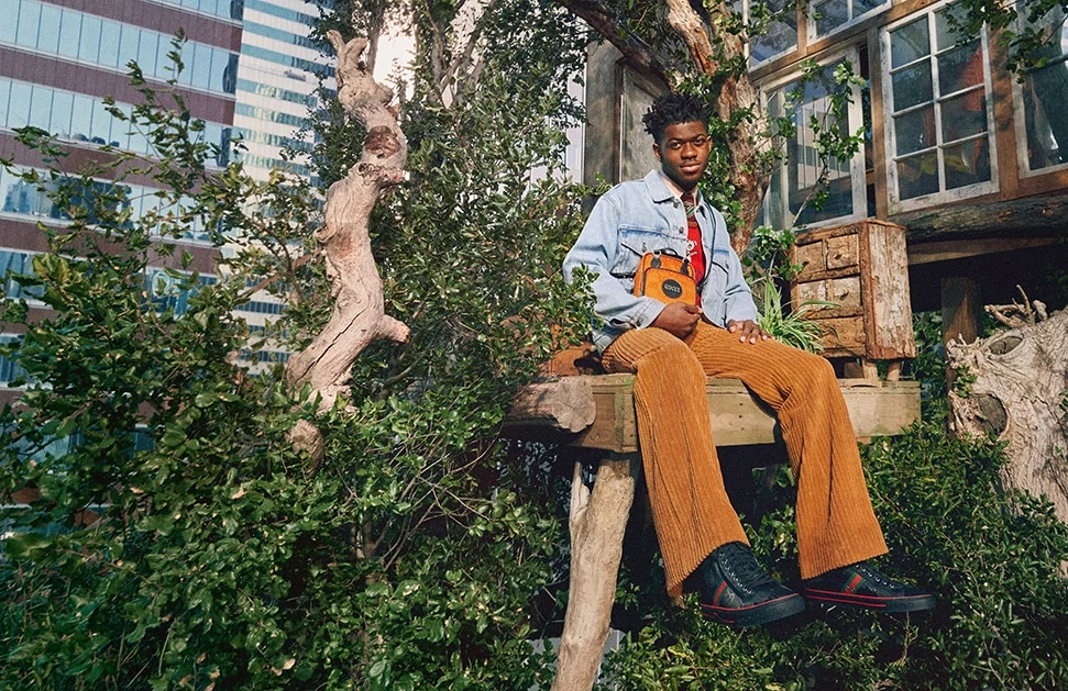 Rapper Lil Nas X Stars In The New Gucci Off The Grid Collection Campaign
