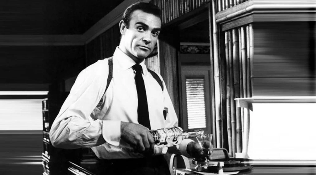 Sean Connery In Dr No Drinking A Martini