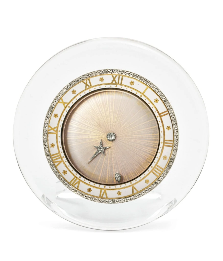 Antique Clocks, French Clocks, Cartier Enamel Desk Clock