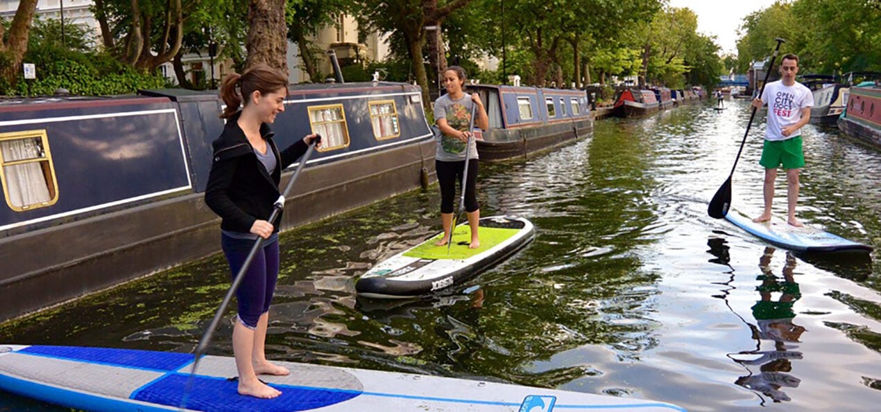 The best outdoor exercise classes in London to get your endorphins flowing Paddleboarding with Active 360