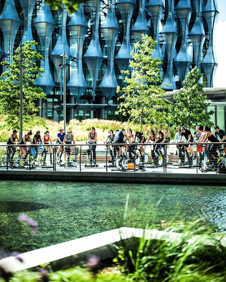 The best outdoor exercise classes in London to get your endorphins flowing Static outdoor spin