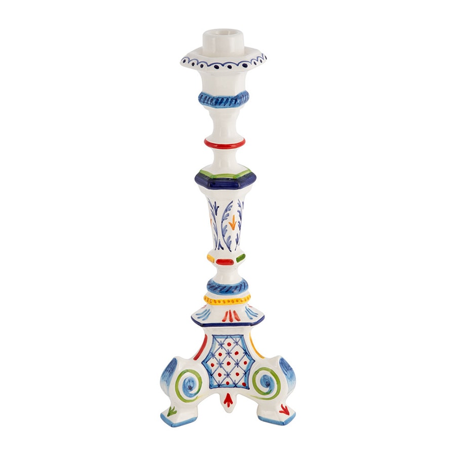 The most stylish tapered candles and candle holders to light up your home Les Ottomans Turquerie ceramic candlestick