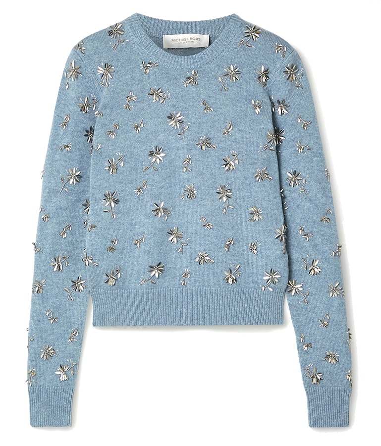 Last-minute luxury gifts to buy loved ones (and yourself) this Christmas MKCollection Bead embellished cashmere sweater