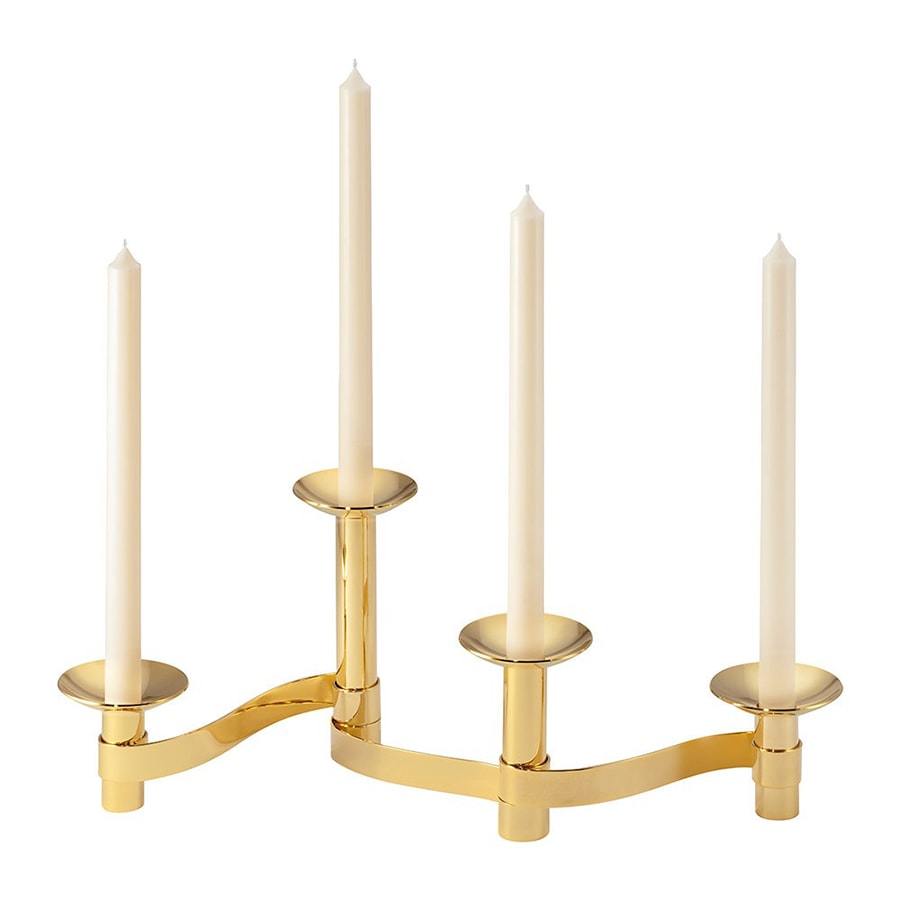 The most stylish tapered candles and candle holders to light up your home Aerin Evelina Candle Holder Centrepiece