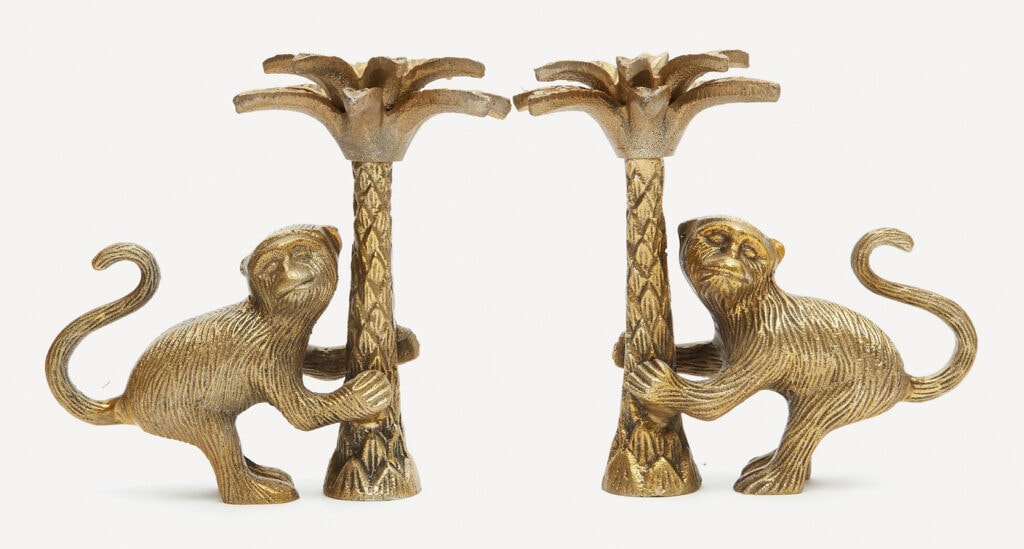 The most stylish tapered candles and candle holders to light up your home Doing Goods Macy Monkey Candlestick Holder