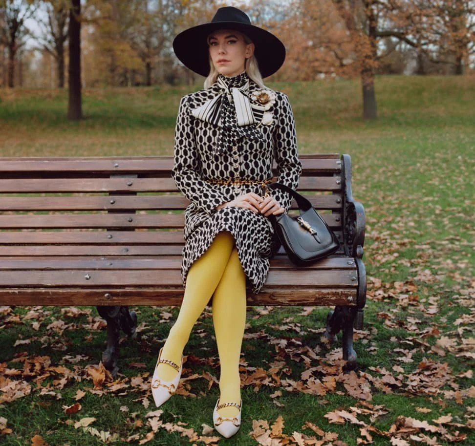Vanessa Kirby, Alexa Chung And Celeste Take A Winter In The Park Walk With Gucci