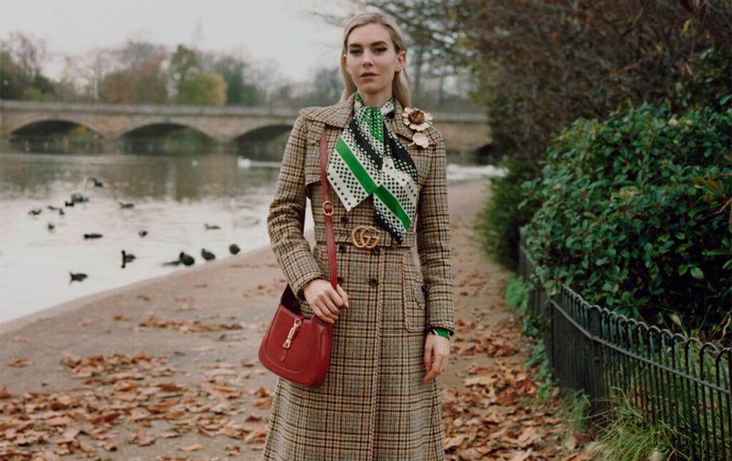 Vanessa Kirby, Alexa Chung and Celeste take a Winter in the Park walk with Gucci