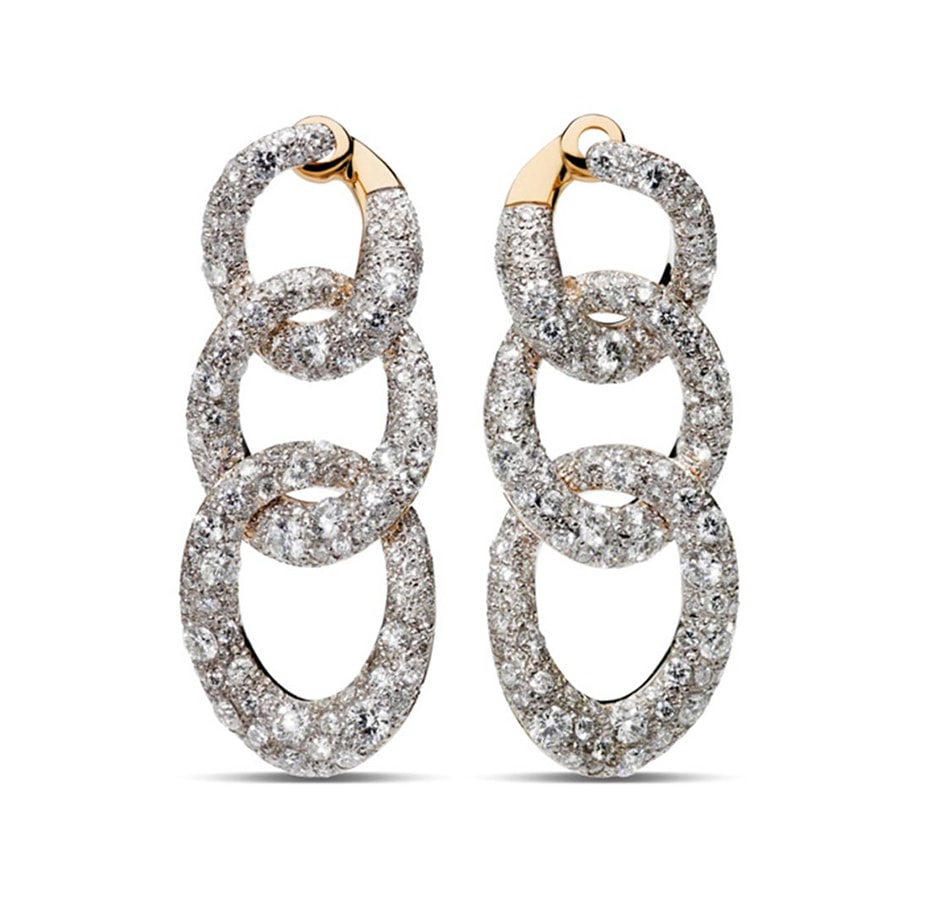 Golden Globes 2021: The stand-out jewellery on the virtual red carpet Earrings Tango RGSilver Diamond Full Pavè by Pomellato
