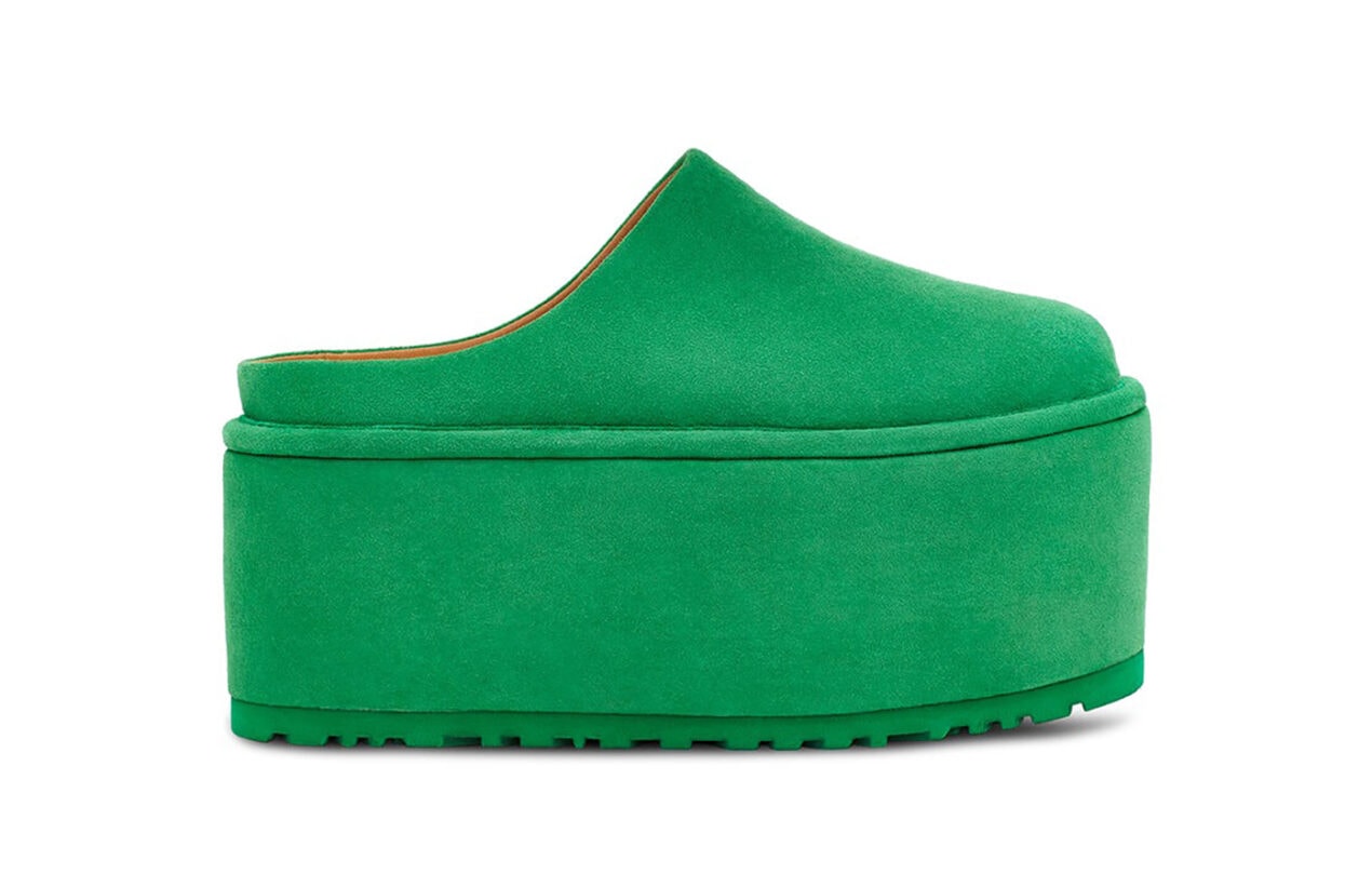The new fashion collaborations we're excited to shop this spring UGGxMollyGoddard platform green
