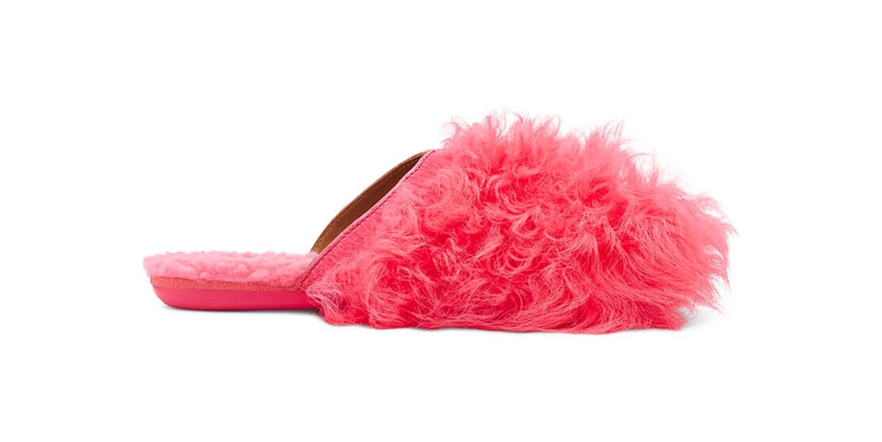 The new fashion collaborations we're excited to shop this spring UGGxMollyGoddard slipper pink