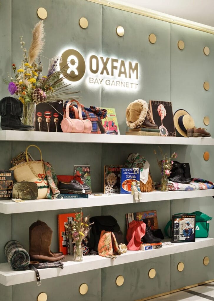 Super stylist Bay Garnett shares her passion for vintage fashion BAY x OXFAM SHOP IN SELFRIDGES2