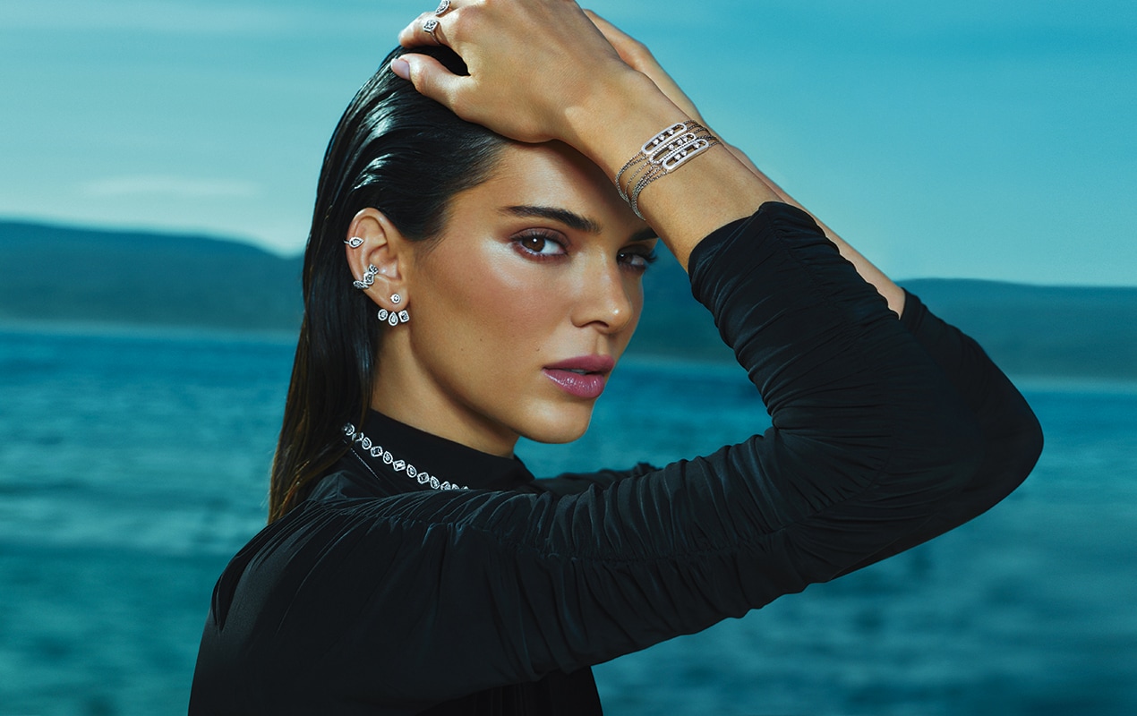 Kendall Jenner follows in the footsteps of Kate Moss and Gigi Hadid to become the new face of luxury diamond jewellery brand Messika