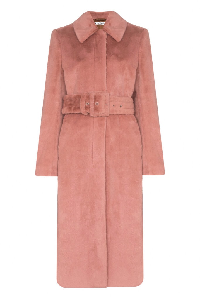 25 fashion editor approved new coats to invest in this season Acne Studios Orietta Faux Fur Single Breasted Coat 650