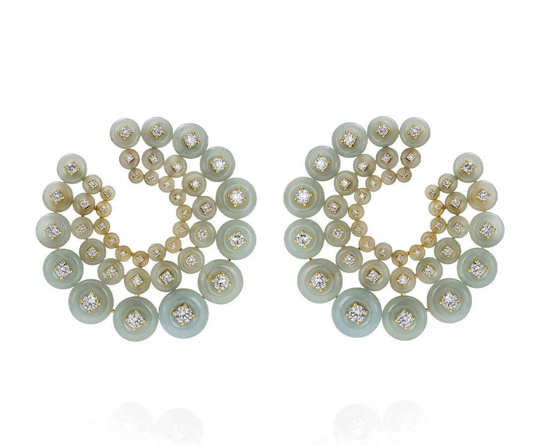 March birthstone: Exquisite aquamarine jewellery to shine in this spring Fernando Jorge Milky Aquamarine Galaxy Earrings