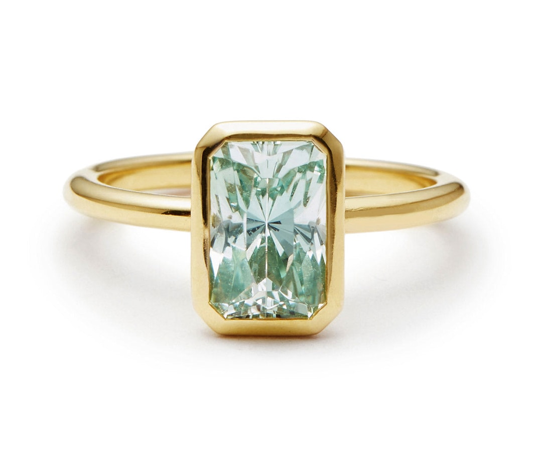 March birthstone: Exquisite aquamarine jewellery to shine in this spring Greenwich St. Jewelers Chroma Aquamarine Radiant Cut Ring