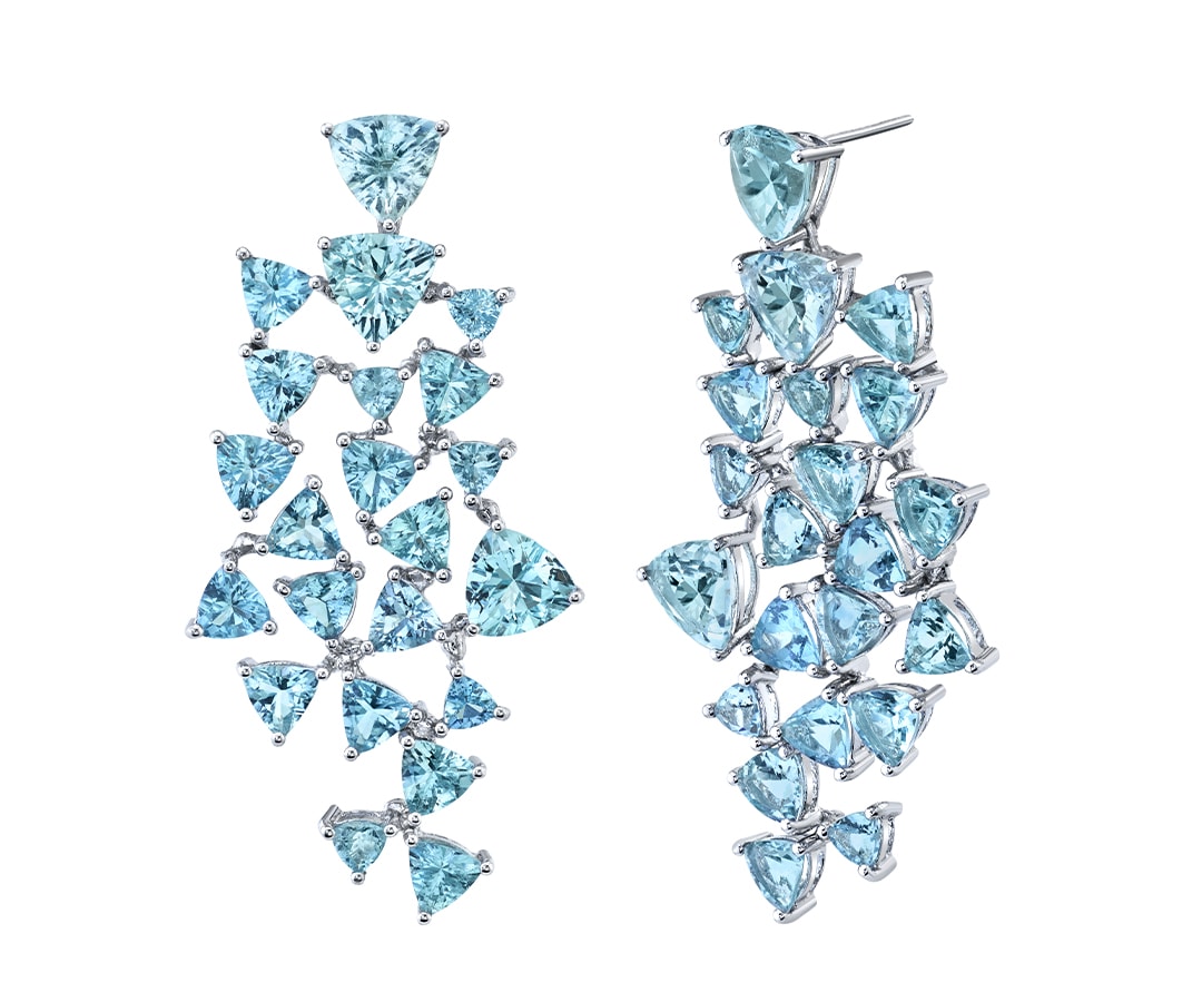 March birthstone: Exquisite aquamarine jewellery to shine in this spring Karma El Khalil Earrings March Birthstone