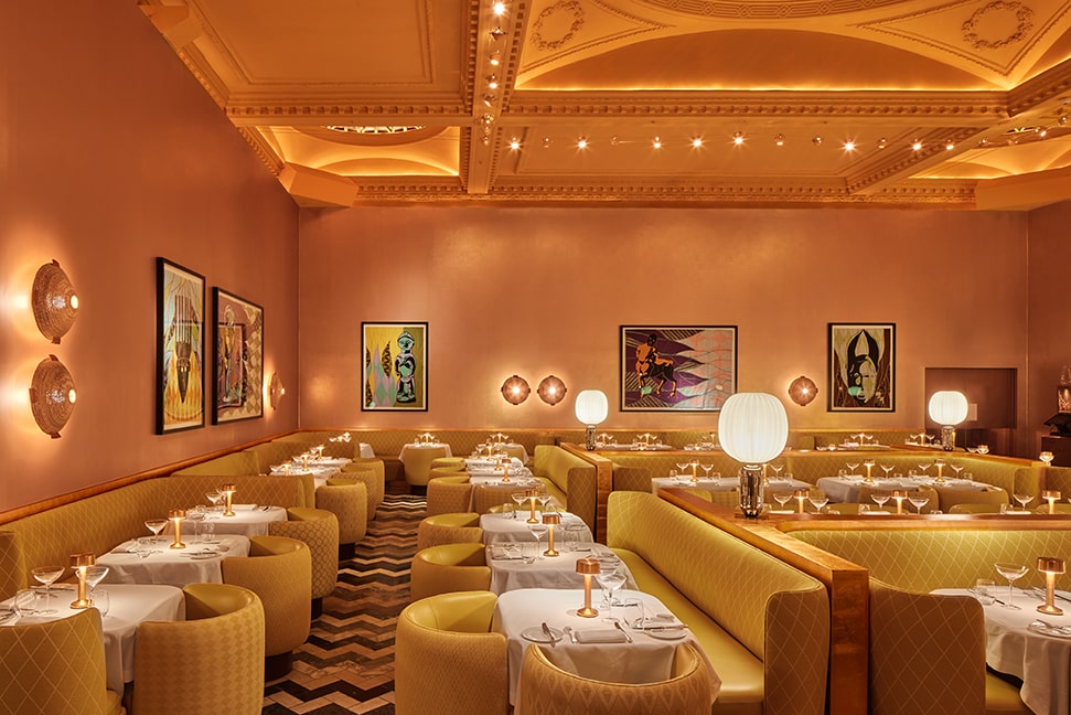 Sketch restaurant unveils a joyous new redesign of its iconic art-filled dining room Modern Magic by Yinka Shonibare CBE at the Gallery sketch designed by India Mahdavi © Edmund Dabney 1