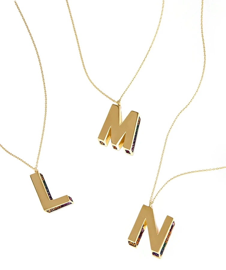 20 Initial Necklaces, Rings, Earrings - Initial Jewellery