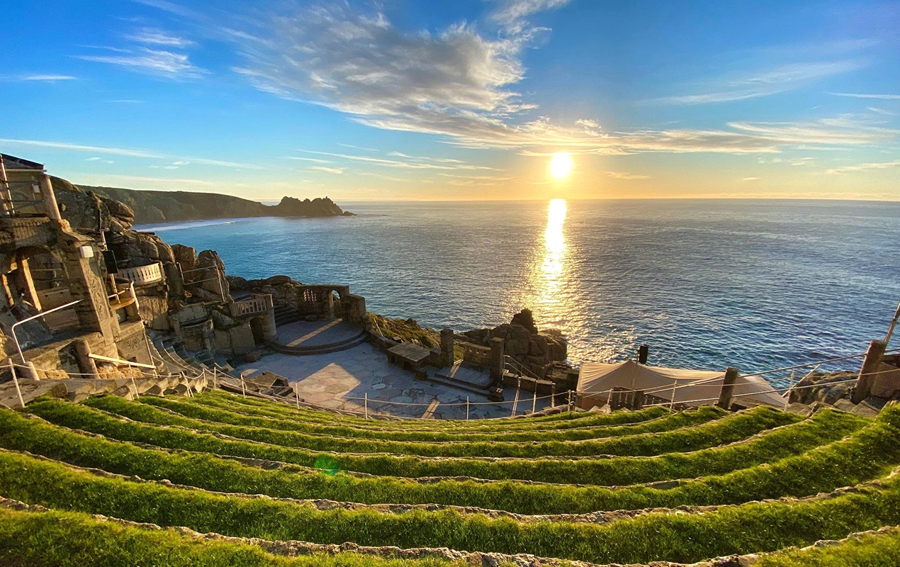 Britain's finest sculpture parks and gardens to visit this autumn Dawn over the Minack