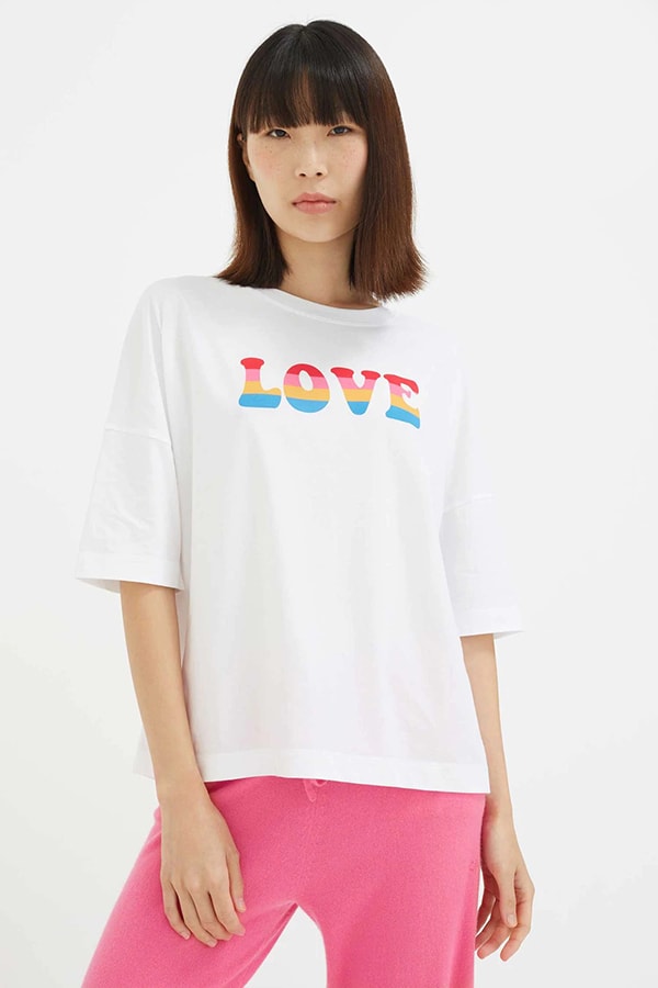 The fashion and jewellery designers rallying to show support for Ukraine KX14 Love Rainbow Tshirt