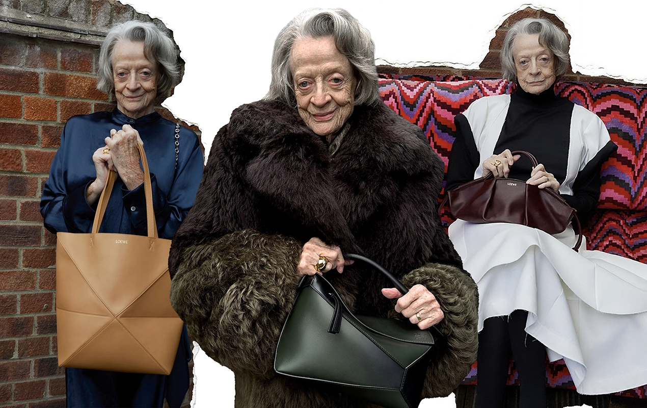 Maggie Smith Stars In The Loewe SS24 New Fashion Campaign