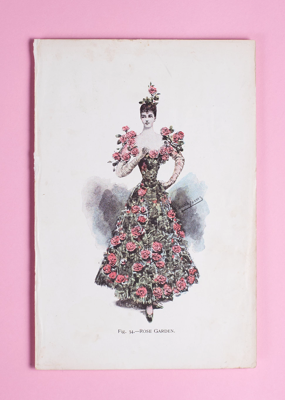 <em>Wild and Cultivated: Fashioning The Rose</em> celebrates fashion’s love affair with roses Miss Lillian Young illustration of ‘Rose Garden in Arden Holt Fancy Dress Described or What to Wear to a Fancy Ball 1896