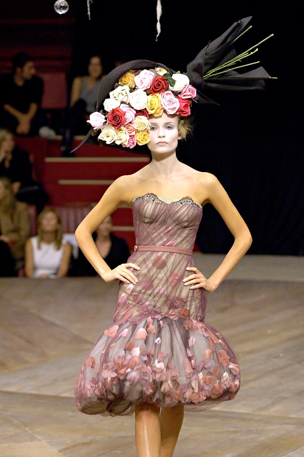 <em>Wild and Cultivated: Fashioning The Rose</em> celebrates fashion’s love affair with roses Philip Treacy hat in Alexander McQueen Spring Summer 07 Runway Collection ©IMAXtree