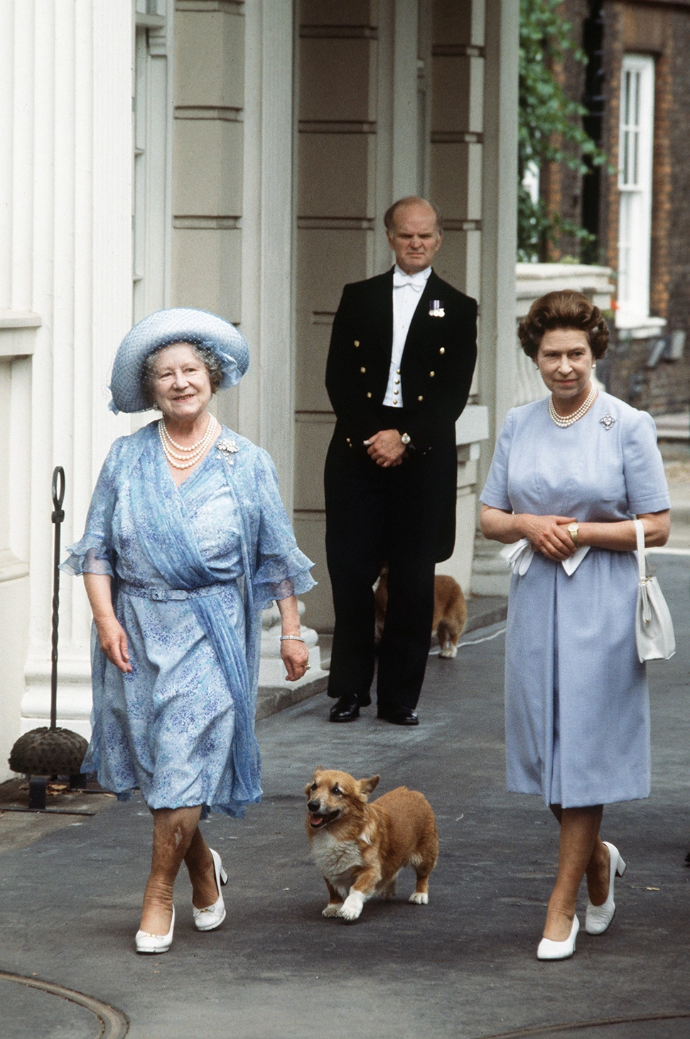 The Queen And Her Corgis At The Wallace Collection, London