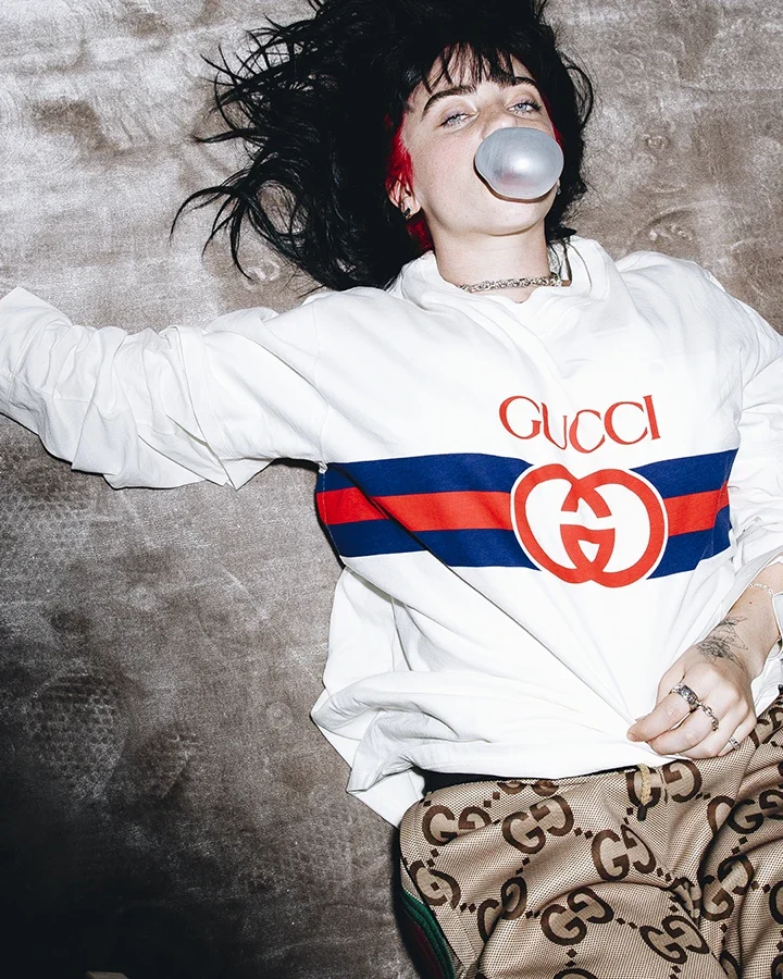 Billie Eilish Is The Face Of Gucci’s New Horsebit Vegan Bag