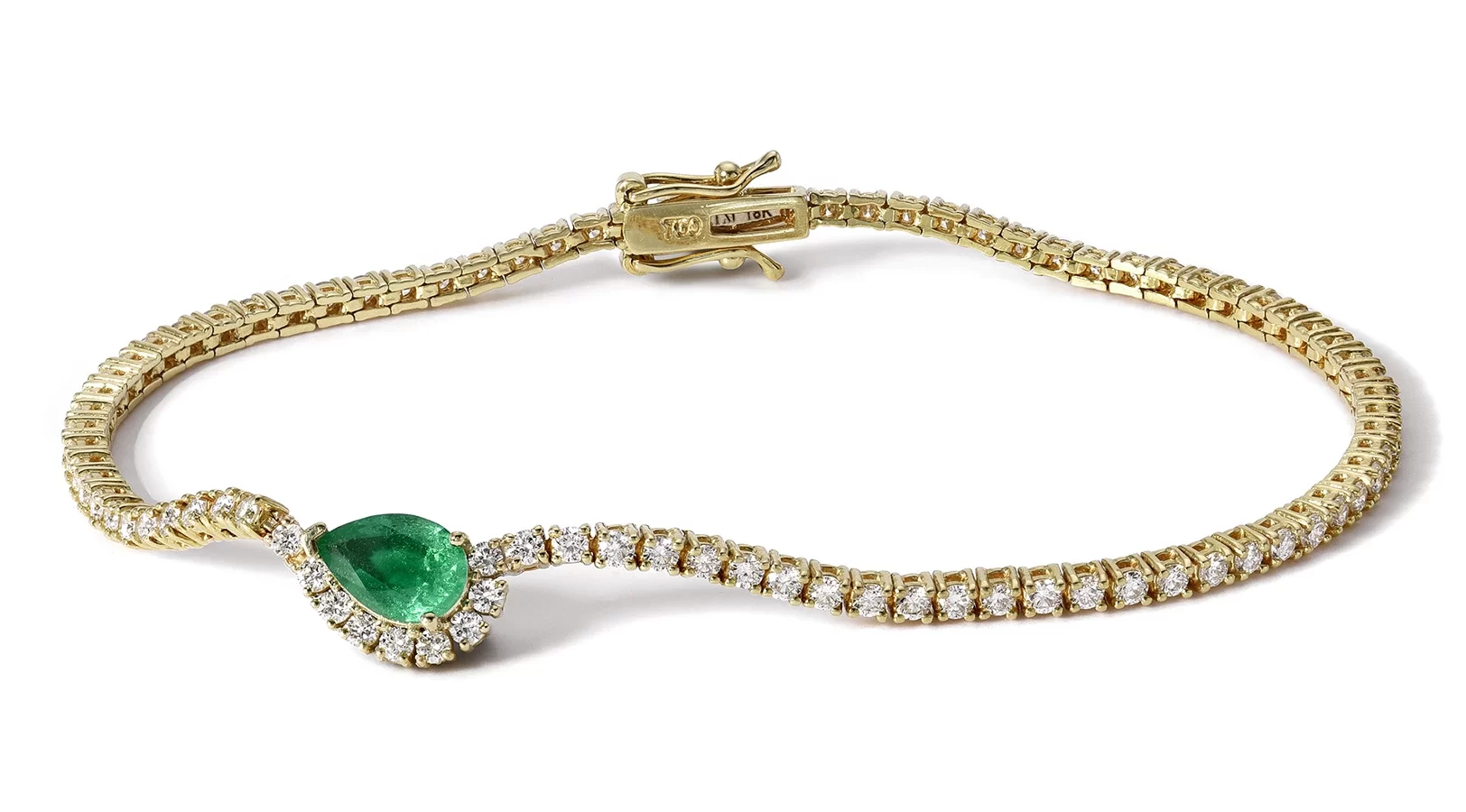 Katkim Emerald Trace Eternity Bracelet_Yg