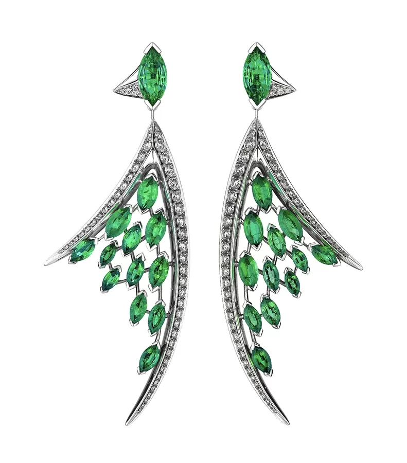 Shaun Leane Aerial Gemfields Emerald Earrings £27,950